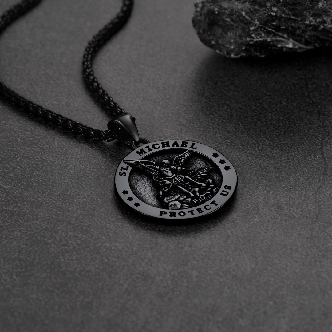 Archangel St. Michael Pendant Necklace for Men
