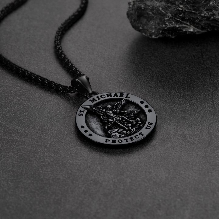 Archangel St. Michael Pendant Necklace for Men