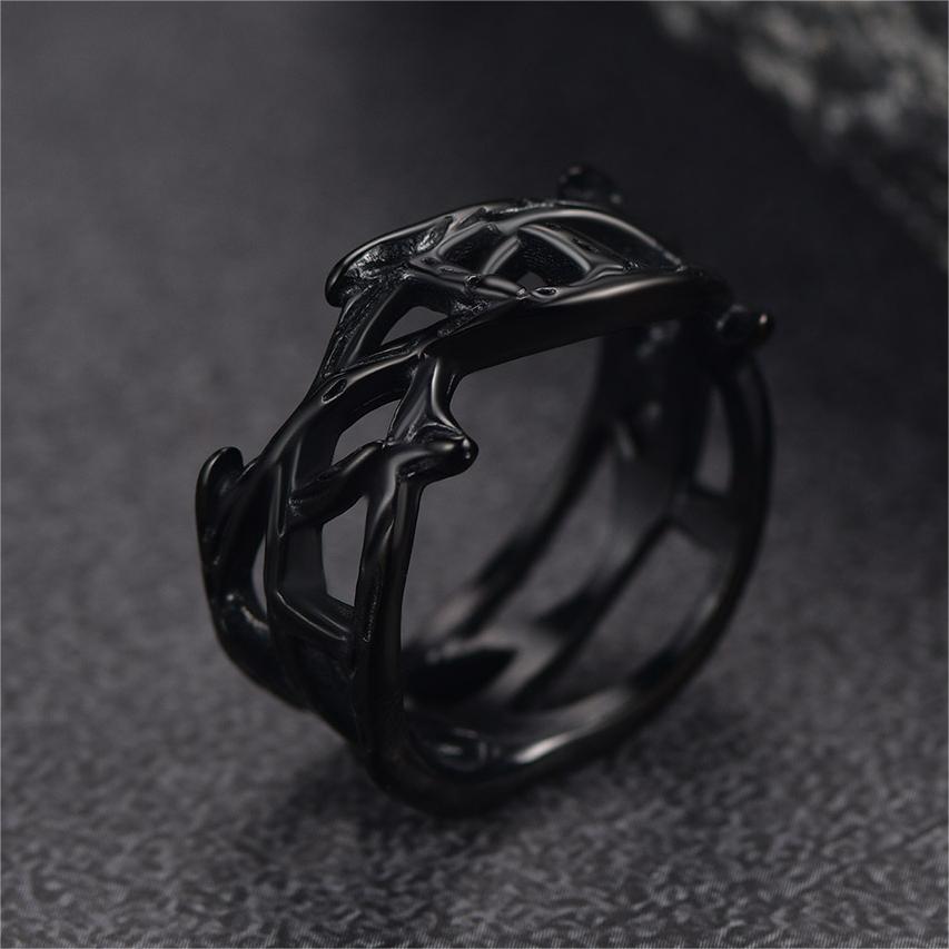 Christian Jesus Crown of Thorns Ring for Men