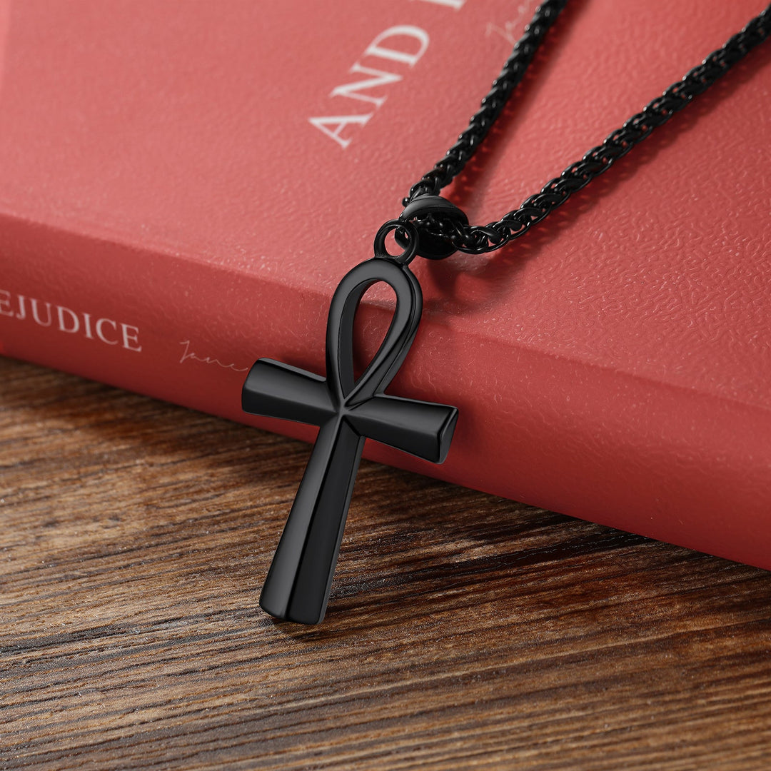 Egyptian Coptic Ankh Cross Pendant Necklace For Men Women
