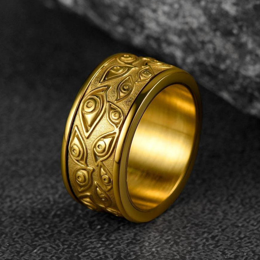 Evil Eye Ring Fidget Anxiety Ring For Men/Women