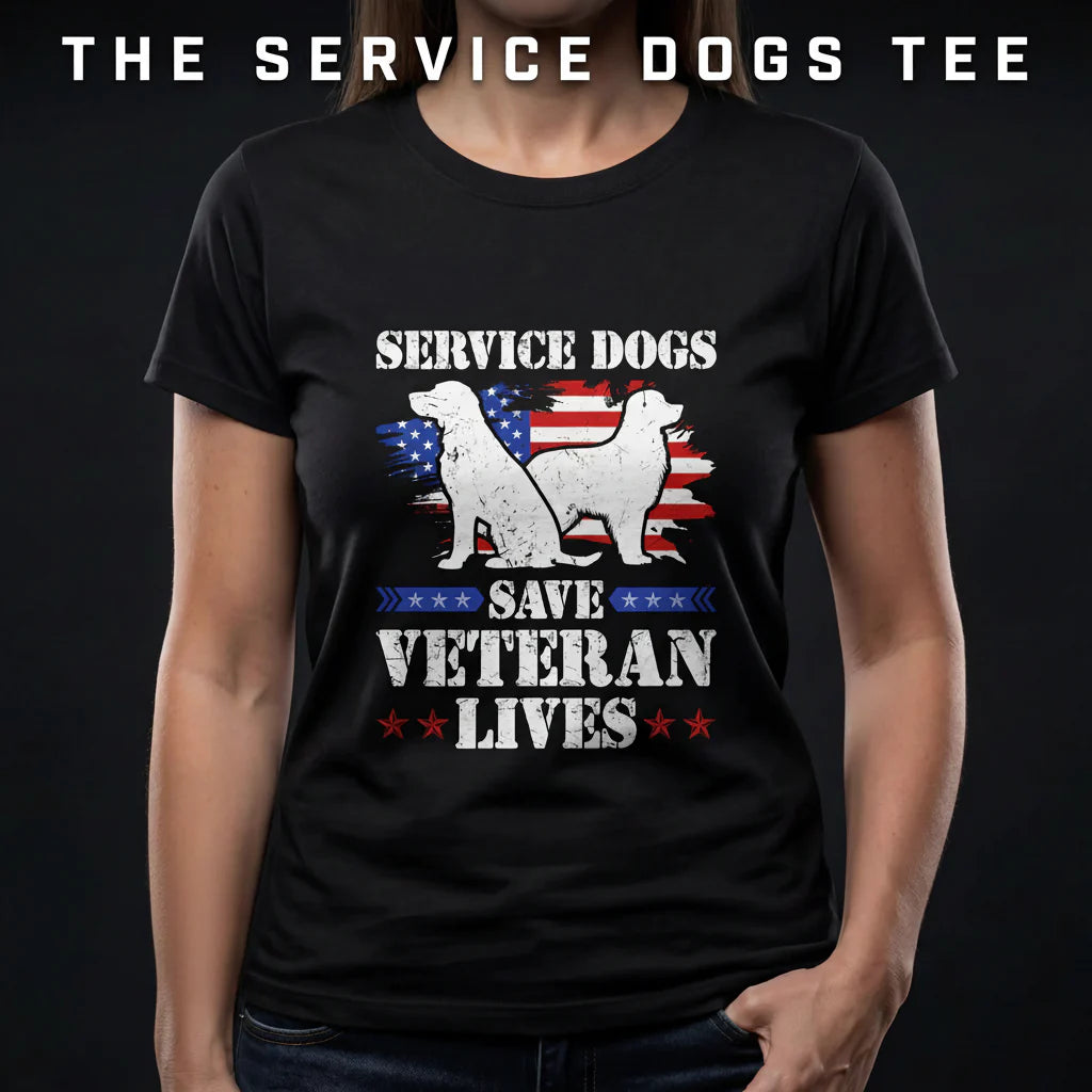 The Service Dogs Save Veterans Lives Tee