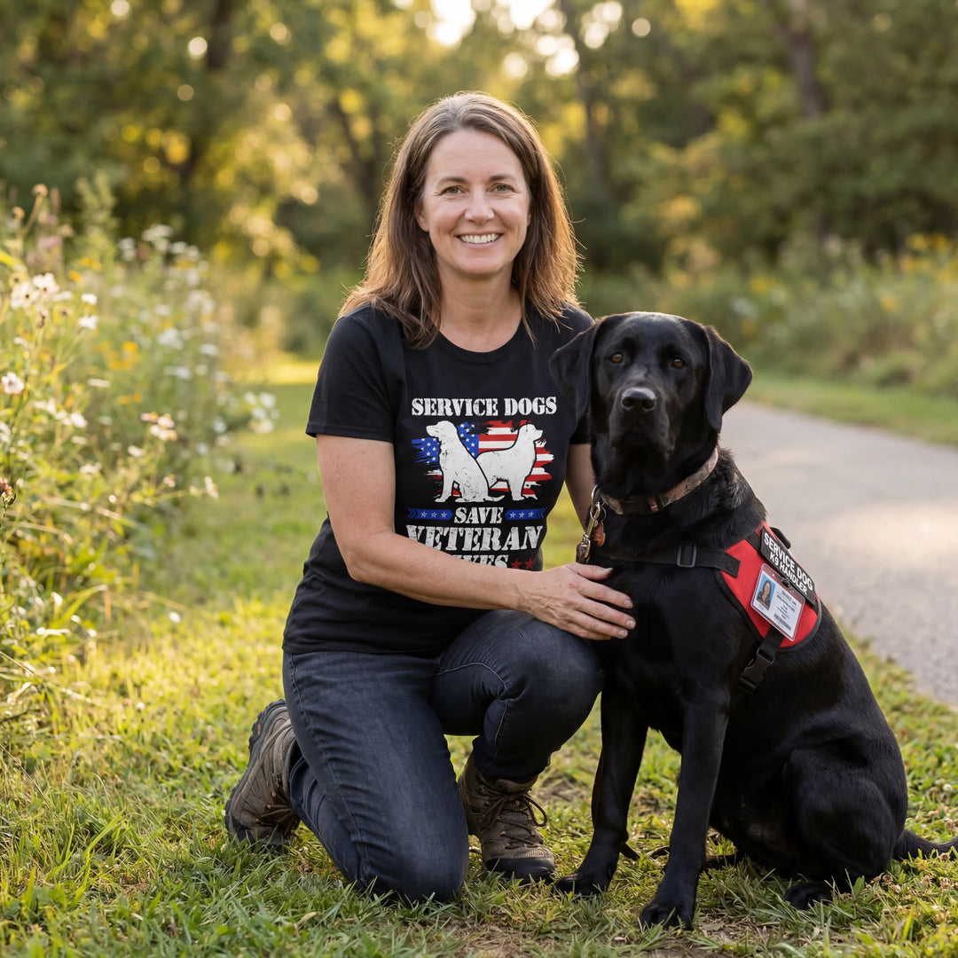 The Service Dogs Save Veterans Lives Tee