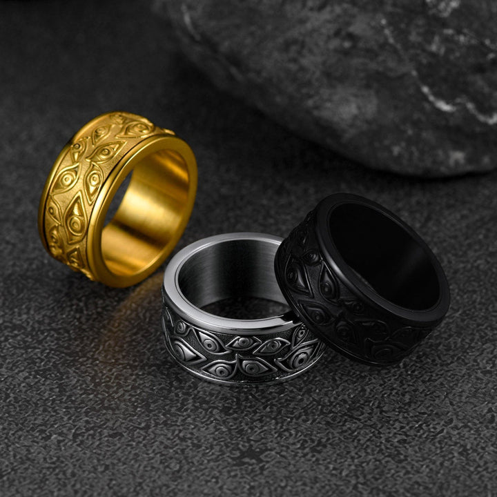 Evil Eye Ring Fidget Anxiety Ring For Men/Women