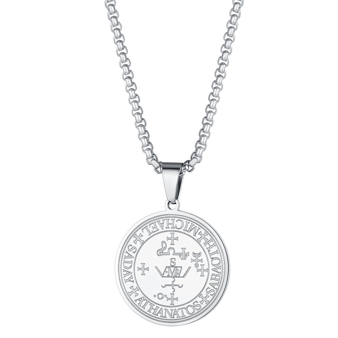 Sigil of Archangel Michael Talisman Necklace for Men