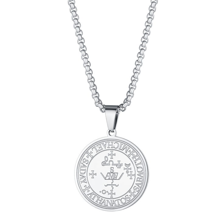 Sigil of Archangel Michael Talisman Necklace for Men