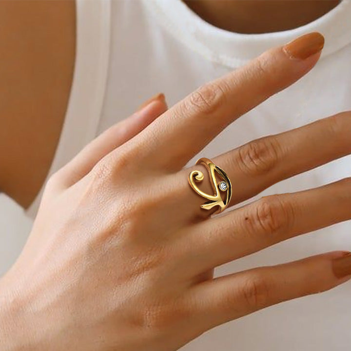 Ancient Egyptian Eye of Ra Ring Jewelry for Men and Women