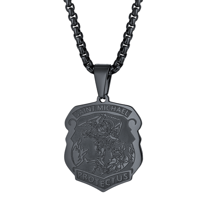 The Archangel St. Michael Necklace Medal Shield Pendant