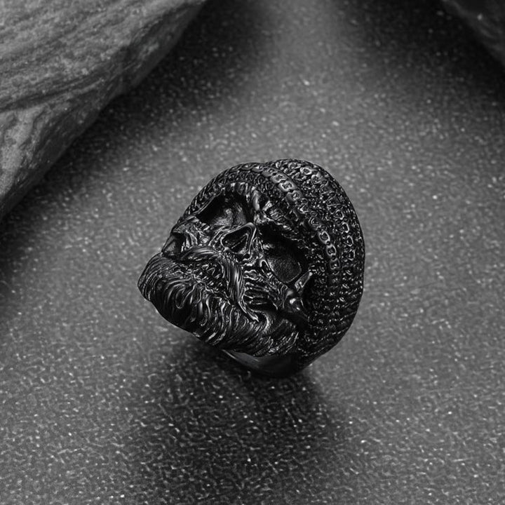 Skull Skeleton Stainless Steel Ring for Men